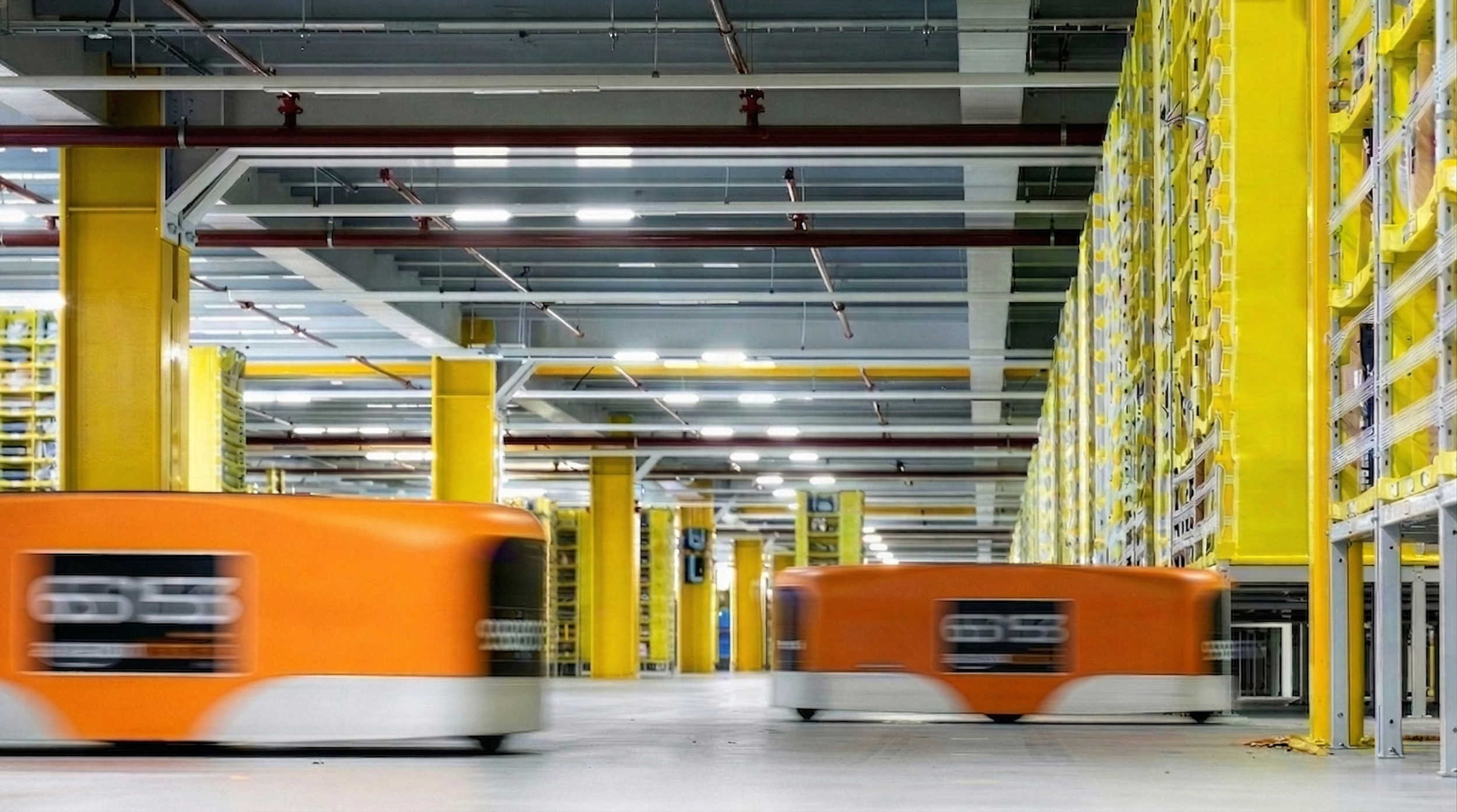 Robots in warehouse
